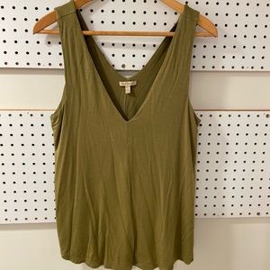 Bordeaux tank top from Anthropologie. Lined and heavy weight
